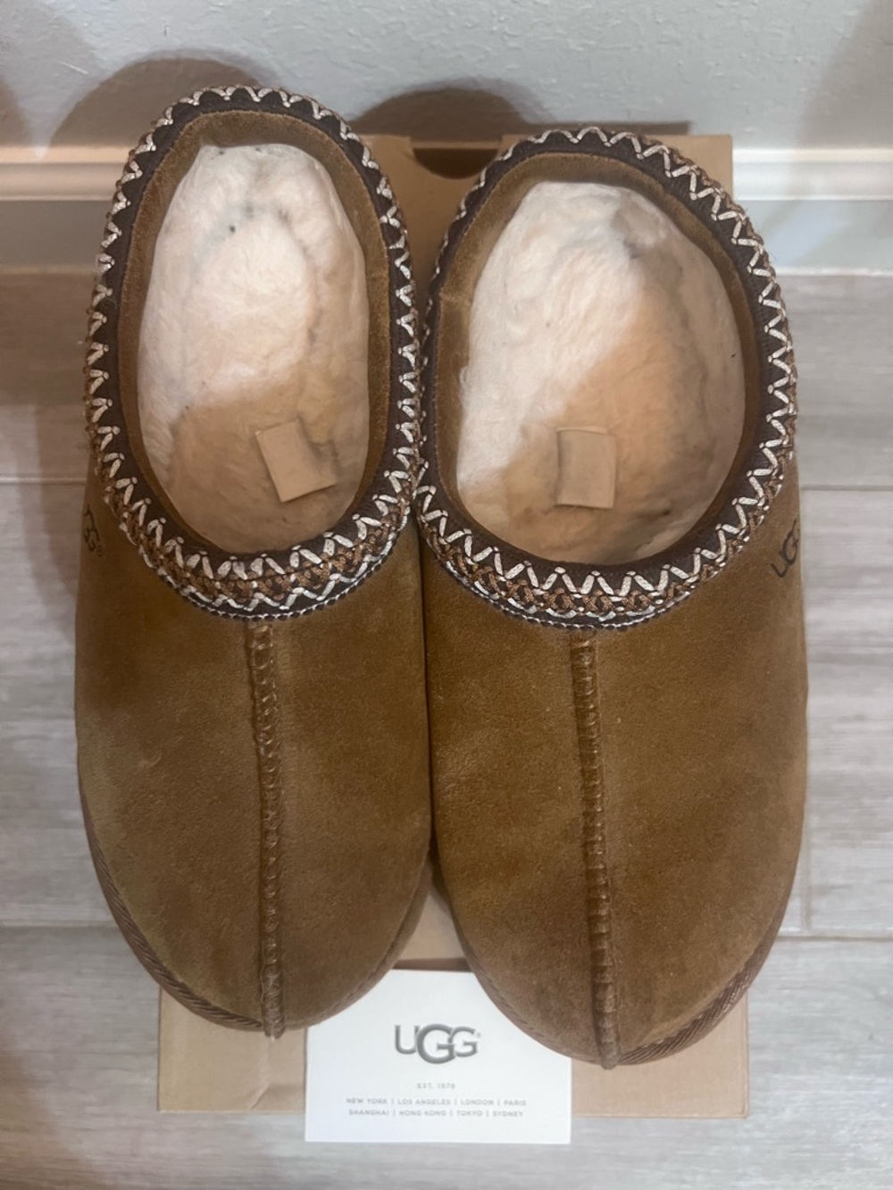 UGG Women's Chestnut Suede Slide Mules - Picture 2 of 3